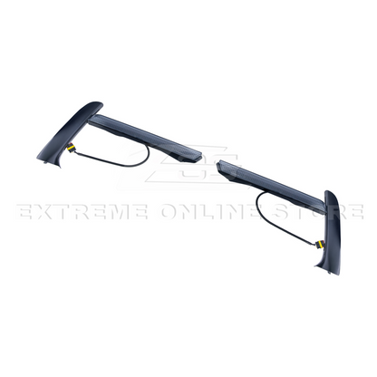 2020-Up Corvette C8 DRY CARBON FIBER Sequential LED DRL Light Bar Bezel Insert