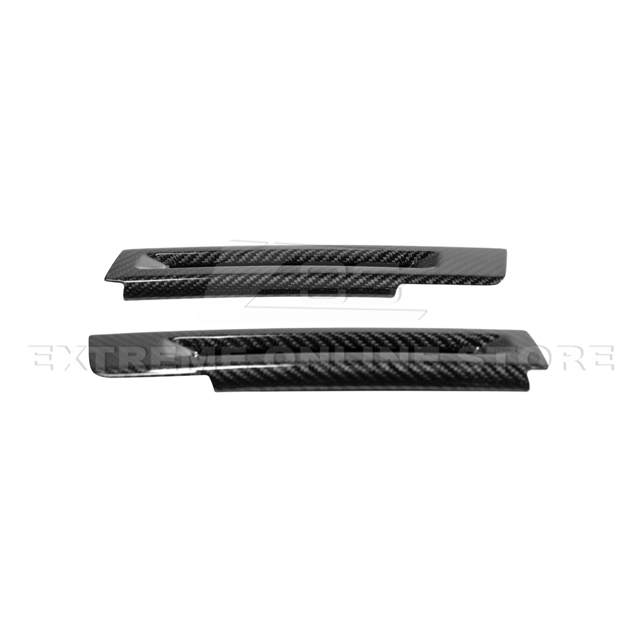 2015-Up Ford Mustang DRY CARBON FIBER Side Door Armrest Panel Trim Cover