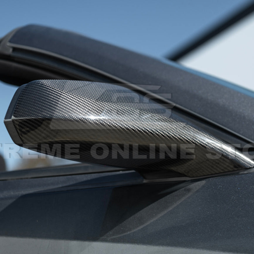 2010-15 Chevrolet Camaro Dry Carbon Fiber Mirror Cover Cap Pair