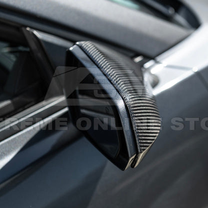 2010-15 Chevrolet Camaro Dry Carbon Fiber Mirror Cover Cap Pair