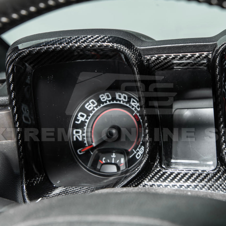 2010-15 Chevrolet Camaro Dry Carbon Fiber Dashboard Cluster Trim Cover