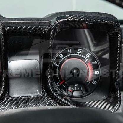 2010-15 Chevrolet Camaro Dry Carbon Fiber Dashboard Cluster Trim Cover