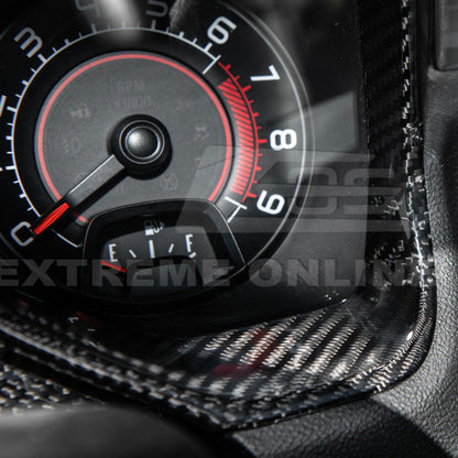 2010-15 Chevrolet Camaro Dry Carbon Fiber Dashboard Cluster Trim Cover