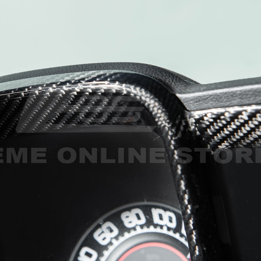 2010-15 Chevrolet Camaro Dry Carbon Fiber Dashboard Cluster Trim Cover