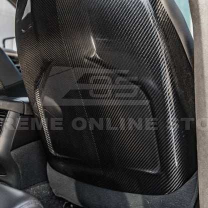 2016-19 CTS-V | ATS-V Dry CARBON FIBER Seat Back Cover