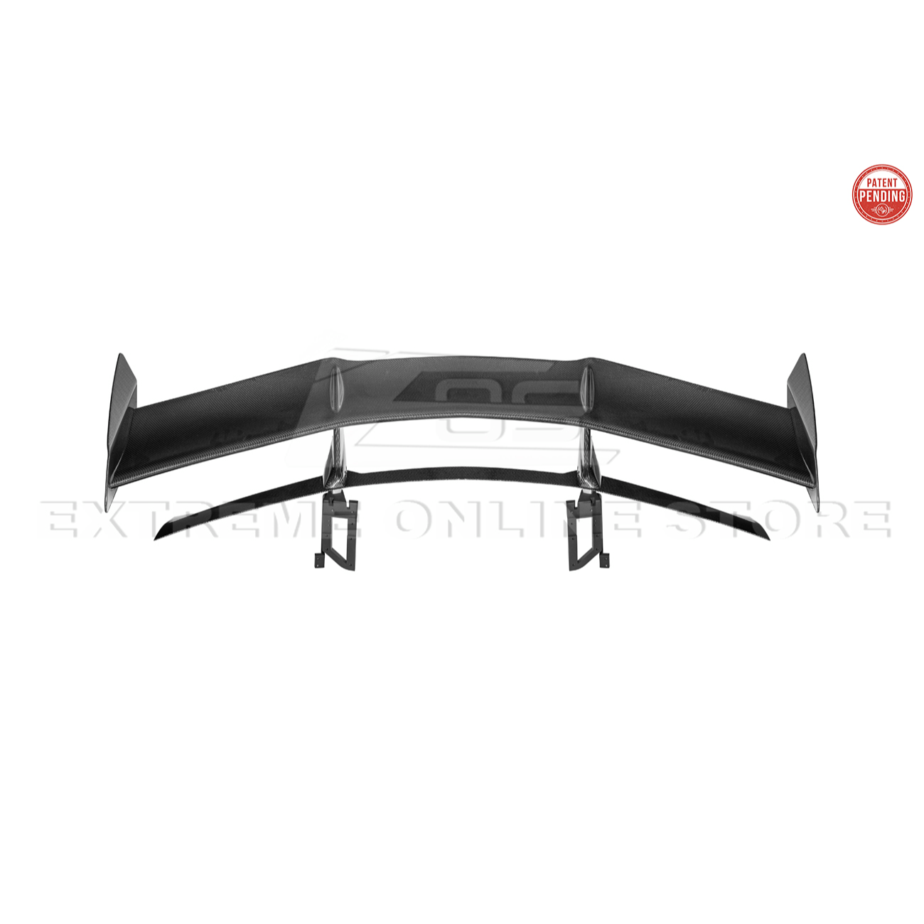 Corvette C8 ZR1 Style DRY CARBON FIBER Rear High Wing Spoiler Bracket