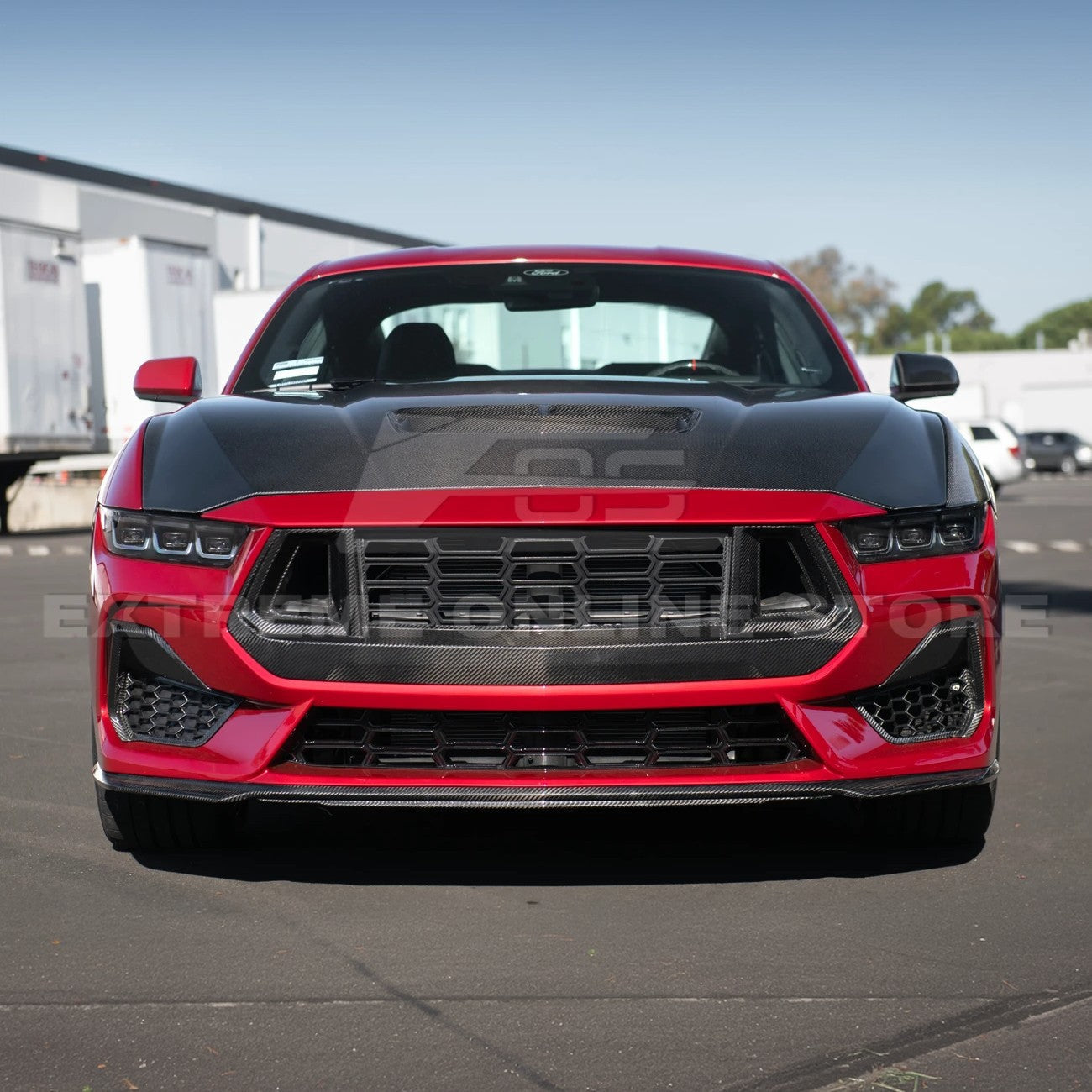 2024+ Ford Mustang Front Bumper Hood Vented Cover