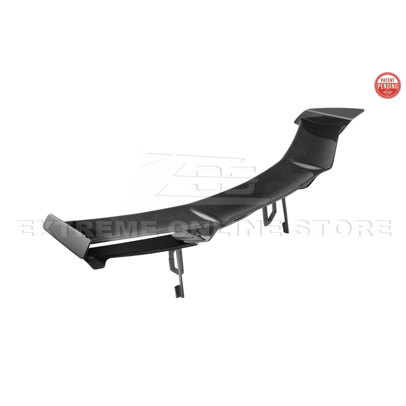 Corvette C8 ZR1 Style DRY CARBON FIBER Rear High Wing Spoiler Bracket