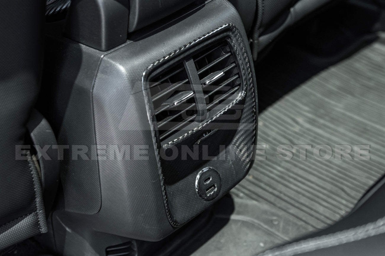 2021+ Ford Mustang Mach-E DRY Carbon Fiber Rear AC Panel Cover