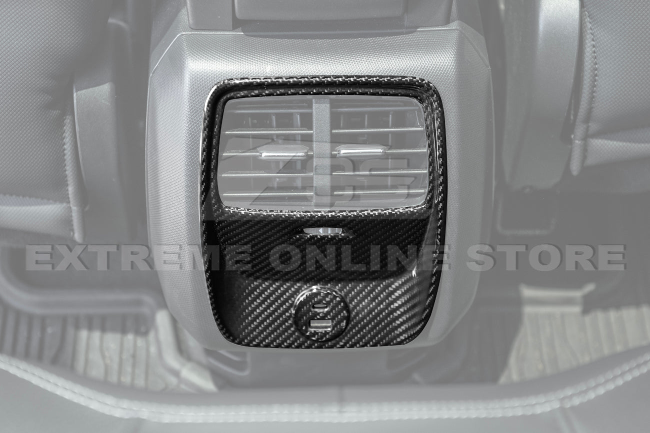 2021+ Ford Mustang Mach-E DRY Carbon Fiber Rear AC Panel Cover