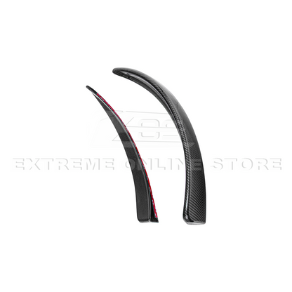 2005-13 Corvette C6 Z06 ZR1 Extended DRY CARBON FIBER Front Splash Guard Mud Flaps