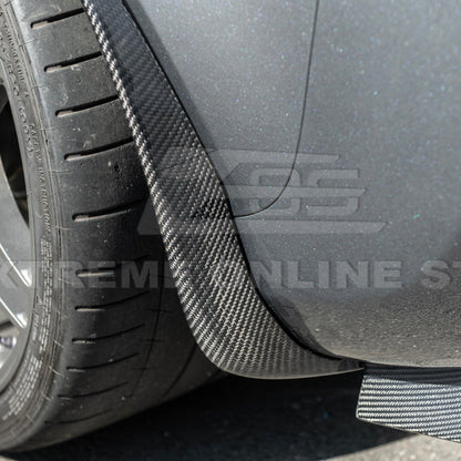 2005-13 Corvette C6 Z06 ZR1 DRY CARBON FIBER Splash Guard Mud Flaps