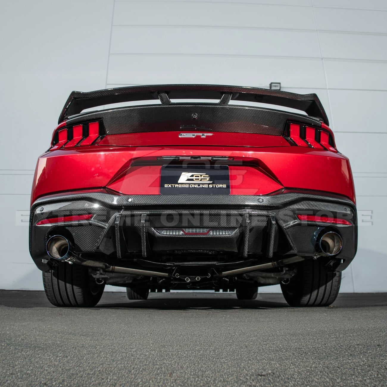 2024+ Ford Mustang V2 Package Carbon Fiber Rear Bumper Diffuser