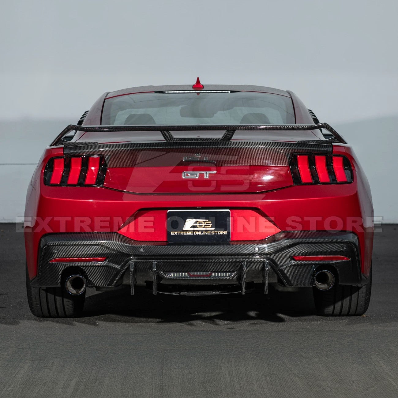 2024+ Ford Mustang V2 Package Carbon Fiber Rear Bumper Diffuser
