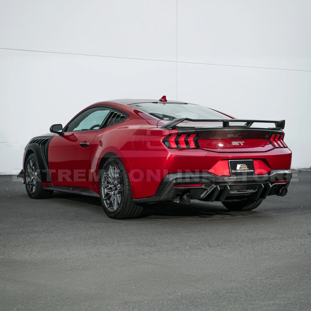 2024+ Ford Mustang V2 Package Carbon Fiber Rear Bumper Diffuser