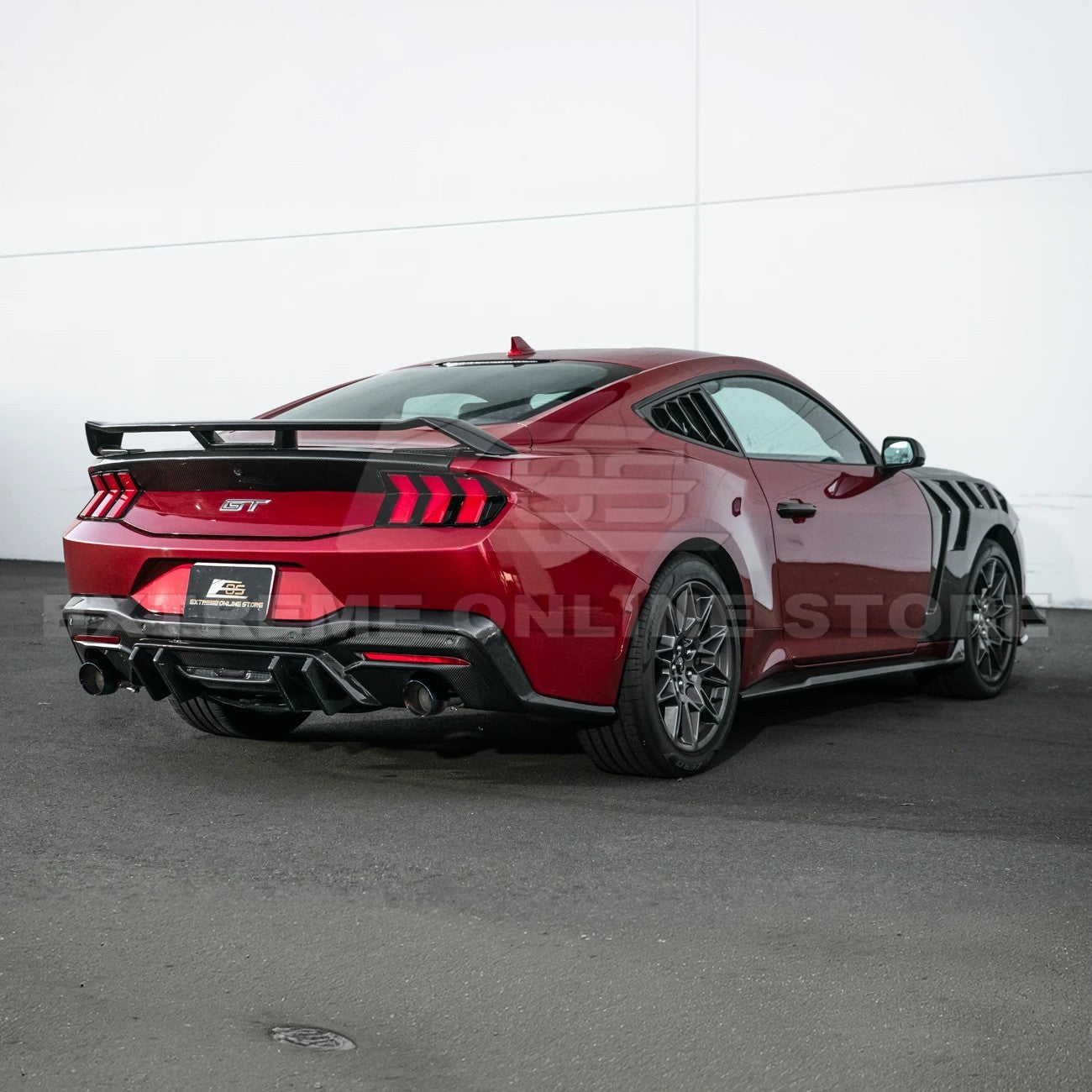 2024+ Ford Mustang V2 Package Carbon Fiber Rear Bumper Diffuser