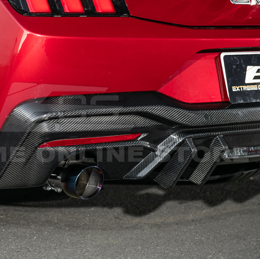 2024+ Ford Mustang V2 Package Carbon Fiber Rear Bumper Diffuser