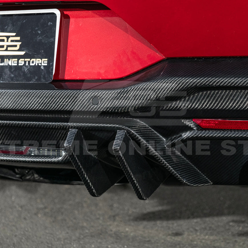 2024+ Ford Mustang V2 Package Carbon Fiber Rear Bumper Diffuser