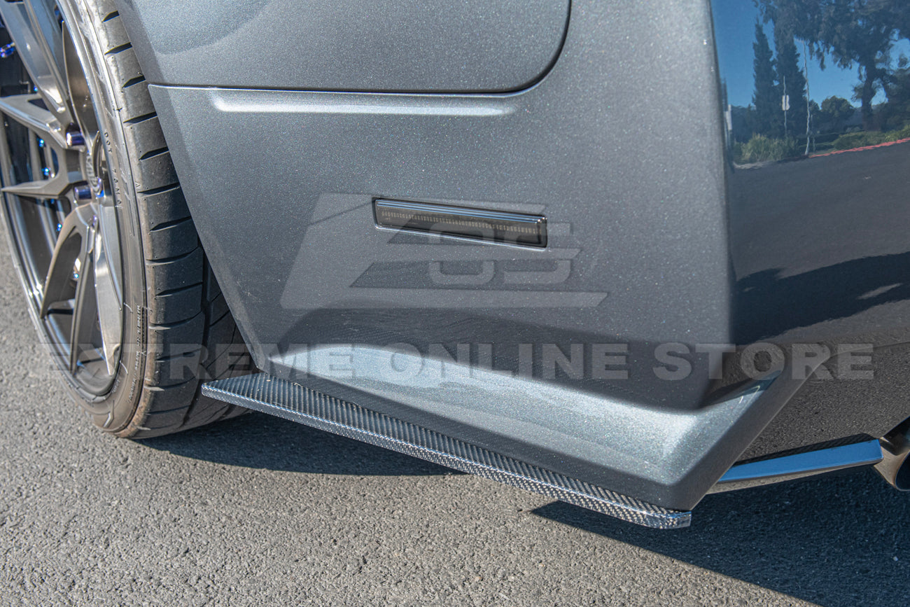 2009-15 Cadillac CTS-V Sedan Dry Carbon Fiber Rear Apron Valance Lip