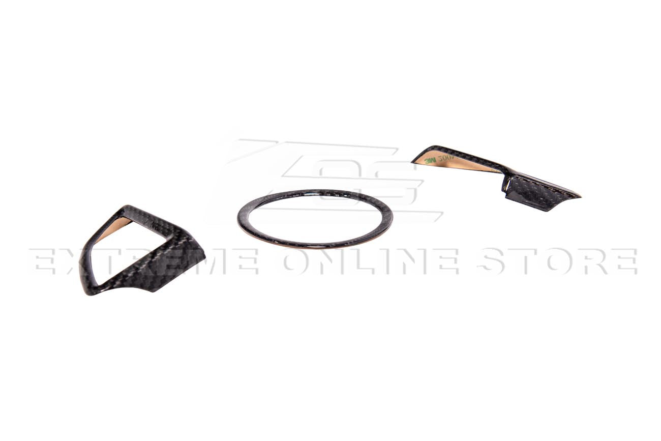 2019-24 Camaro Dry Carbon Fiber Steering Wheel Trim Cover
