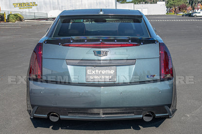 2009-15 Cadillac CTS-V Sedan Dry Carbon Fiber Rear Apron Valance Lip