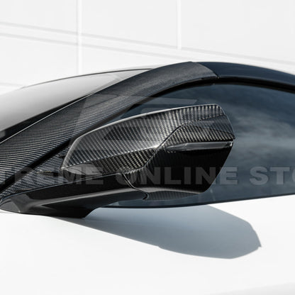 Chevrolet Corvette C8 DRY CARBON FIBER Replacement Mirror Covers