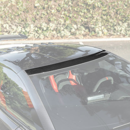 2020-Up Corvette C8 DRY CARBON FIBER Windshield Upper Molding Trim