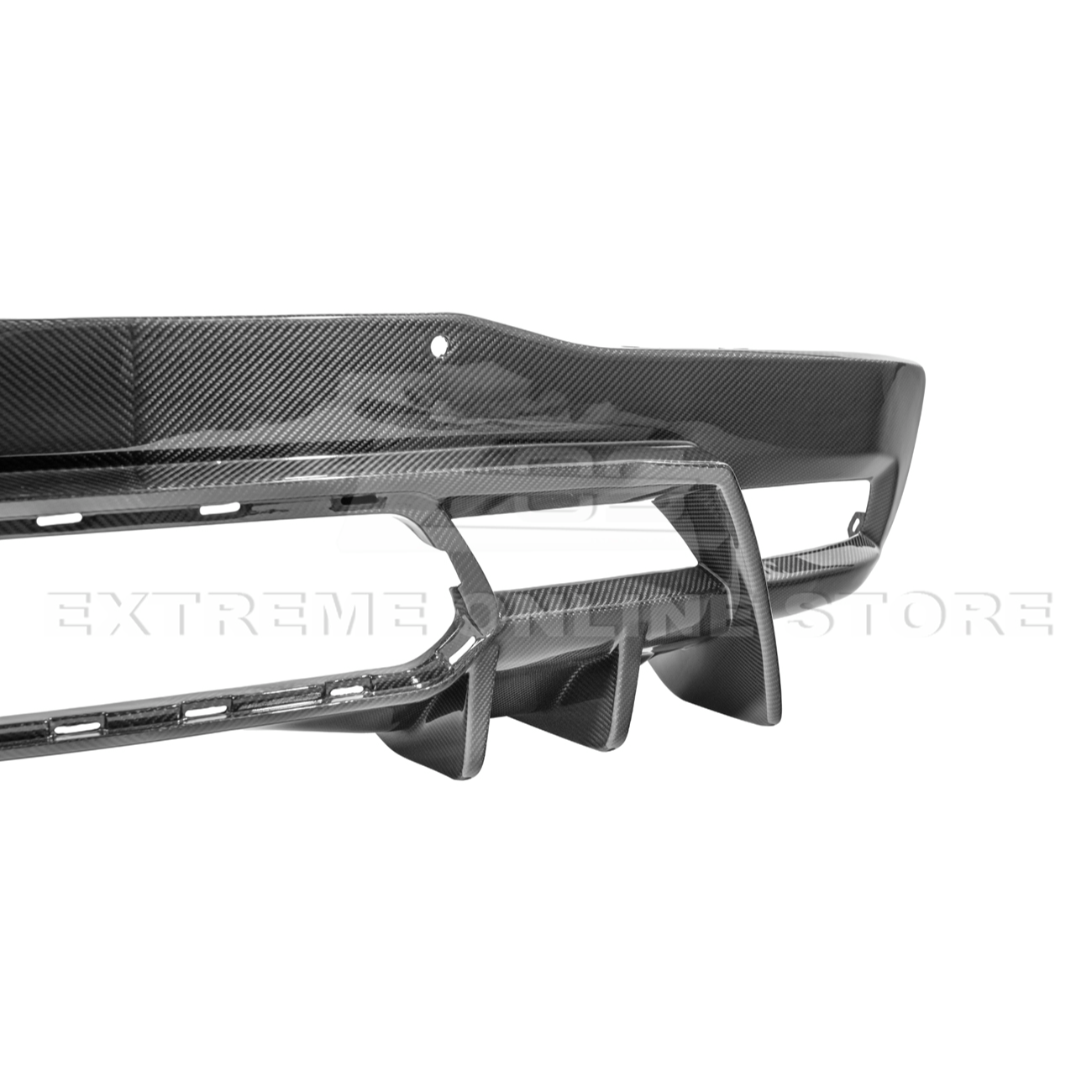 2023-Up Corvette C8 Z06 dry CARBON FIBER Rear Bumper Finned Diffuser