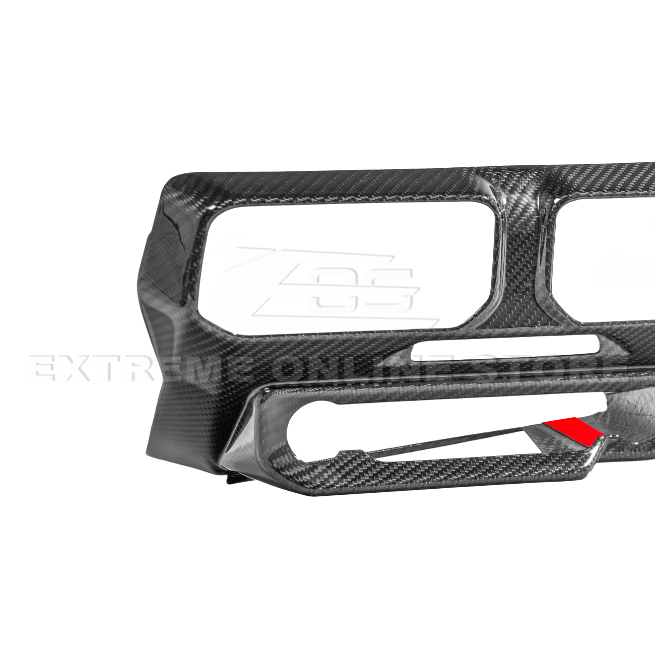 2024-Up Ford Mustang Single Screen Interior DRY CONBON FIBER Center Console Cover