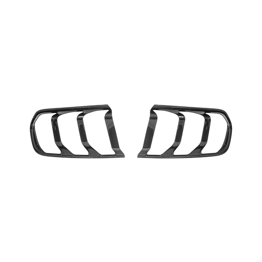 2015-17 Ford Mustang DRY CARBON FIBER Rear Tail Light Trim Bezel Cover Pair