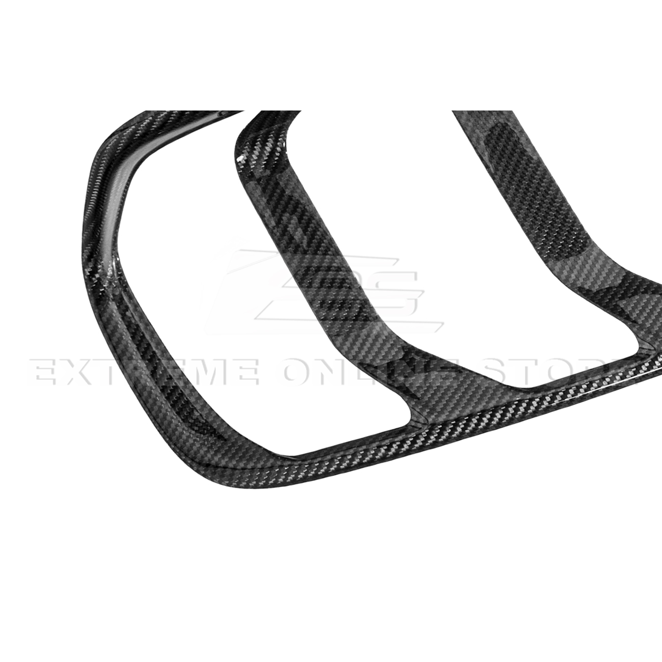 2015-17 Ford Mustang DRY CARBON FIBER Rear Tail Light Trim Bezel Cover Pair