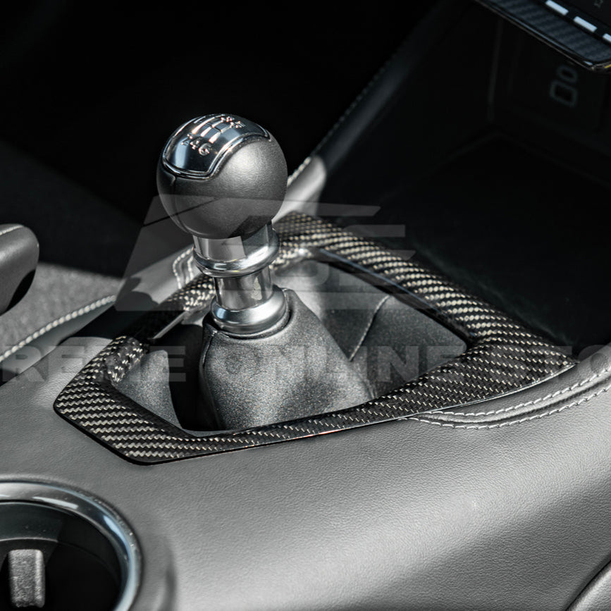 2024-Up Mustang DRY CARBON FIBER Gear Shift Panel Cover