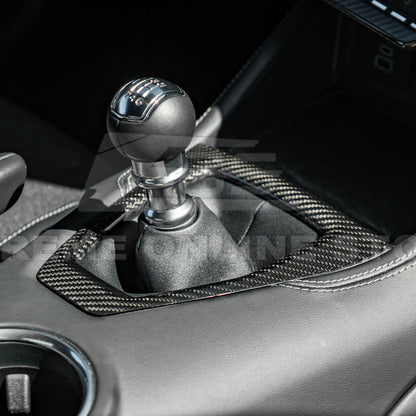 2024-Up Mustang DRY CARBON FIBER Gear Shift Panel Cover