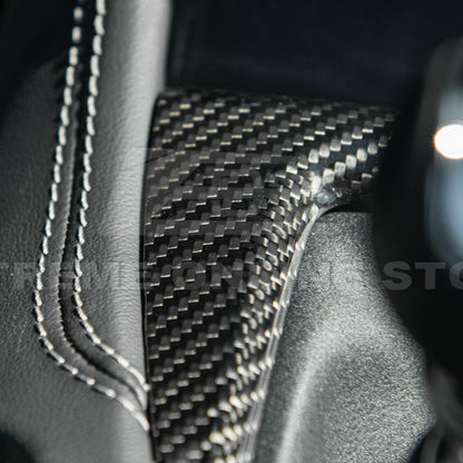 2024-Up Mustang DRY CARBON FIBER Gear Shift Panel Cover