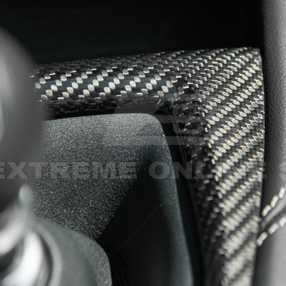 2024-Up Mustang DRY CARBON FIBER Gear Shift Panel Cover