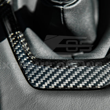 2024-Up Mustang DRY CARBON FIBER Gear Shift Panel Cover