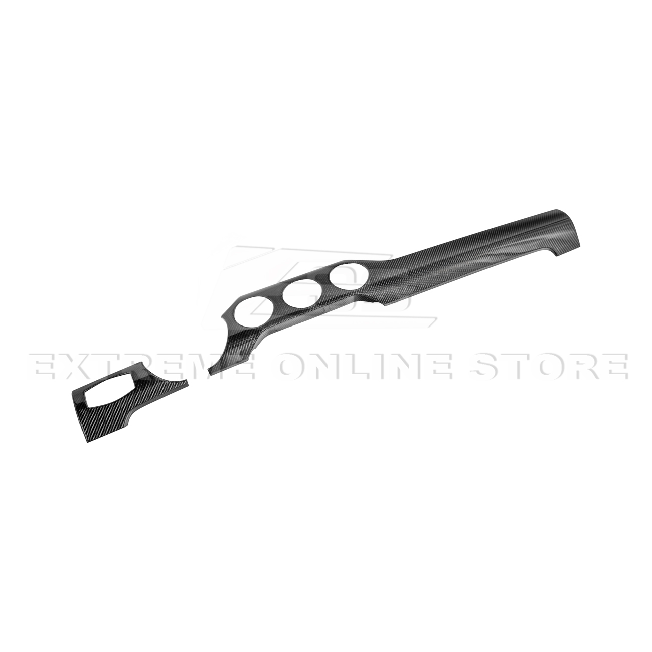 2015-23 Ford Mustang 3 AC DRY CARBON FIBER Dashboard Panel Trim