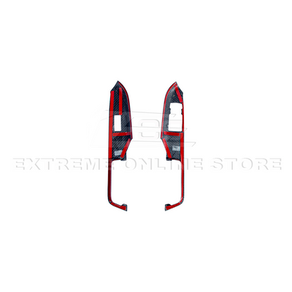2015-up Ford Mustang DRY Carbon Fiber Side Door Glass Lifting Panel
