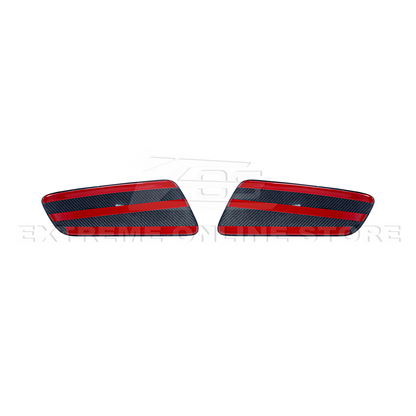 2015-23 Ford Mustang DRY CARBON FIBER Rear Seat Decorative Board Cover