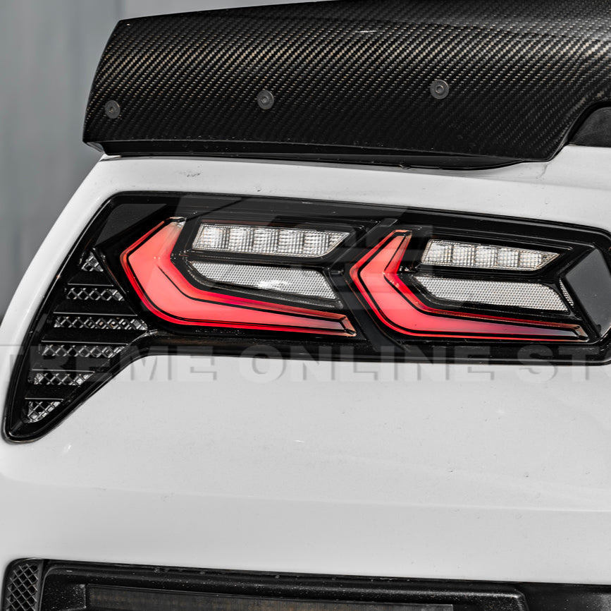2014-19 Corvette C7 Smoke / Clear Lens Rear Taillight