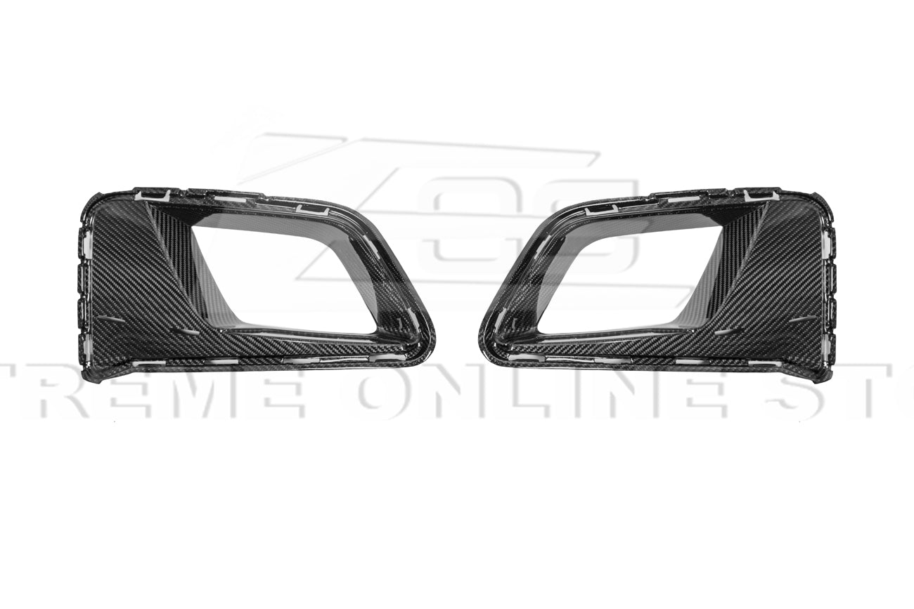 2019-24 Camaro ZL1 1LE Dry Cabon Fiber Front Air Duct Bezels & Canard Dive Planes