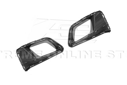 2019-24 Camaro ZL1 1LE Dry Cabon Fiber Front Air Duct Bezels & Canard Dive Planes