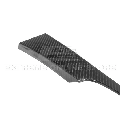 2015-23 Ford Mustang DRY  CARBON FIBER Dashboard Lower Trim Cover Pair