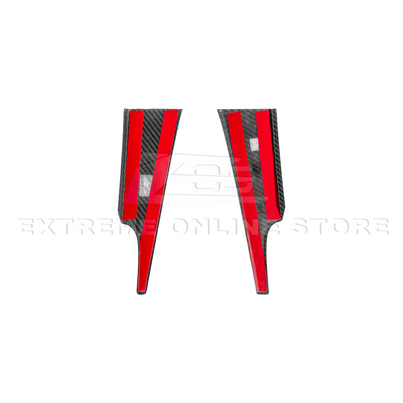2015-23 Ford Mustang DRY  CARBON FIBER Dashboard Lower Trim Cover Pair