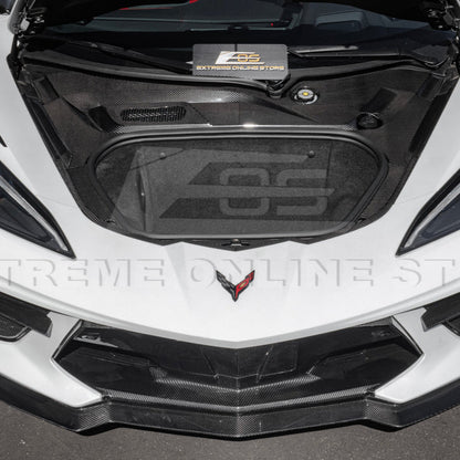 Corvette C8 DRY CARBON FIBER Front Trunk Trim Cover Kit