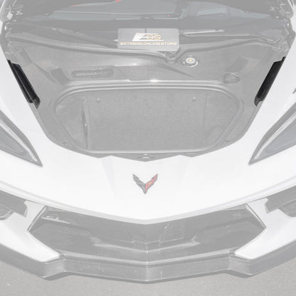 Corvette C8 DRY CARBON FIBER Front Trunk Trim Cover Kit