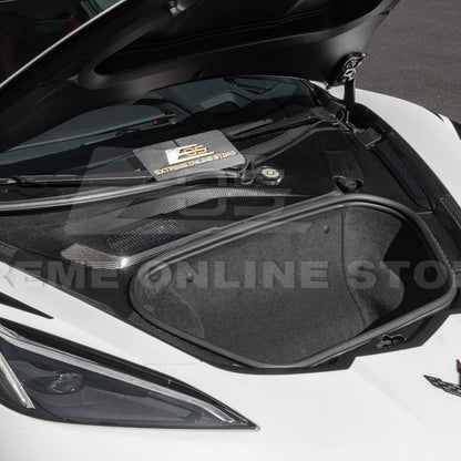 Corvette C8 DRY CARBON FIBER Front Trunk Trim Cover Kit