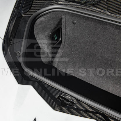 Corvette C8 DRY CARBON FIBER Front Trunk Trim Cover Kit