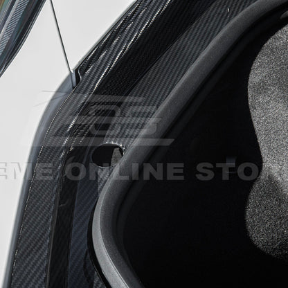 Corvette C8 DRY CARBON FIBER Front Trunk Trim Cover Kit