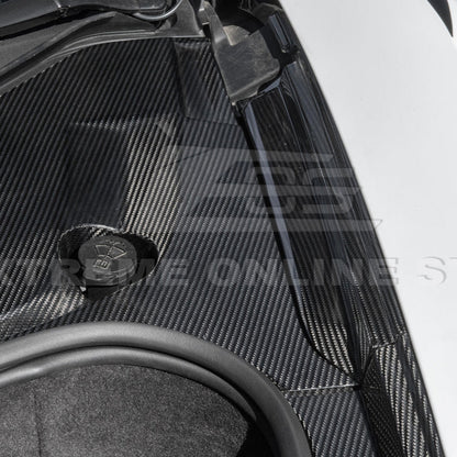 Corvette C8 DRY CARBON FIBER Front Trunk Trim Cover Kit